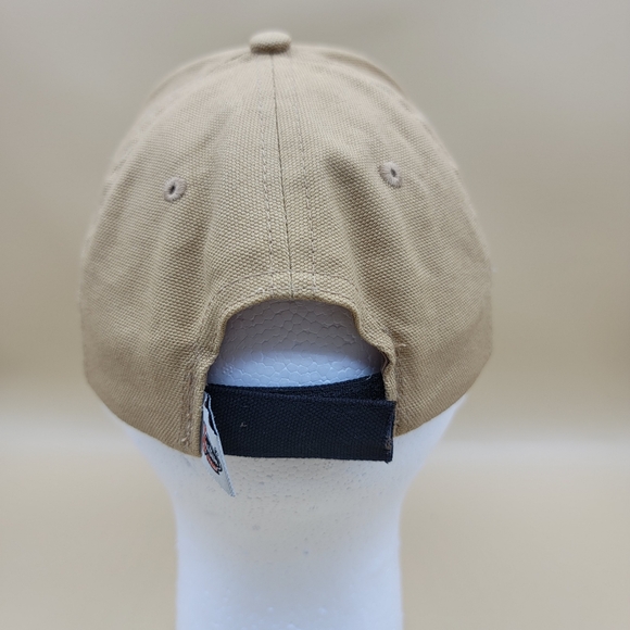 Justin Boots Tan with Barbwire Bill Adjustable Cap/Hat Rare Made In USA Brown - Picture 5 of 10